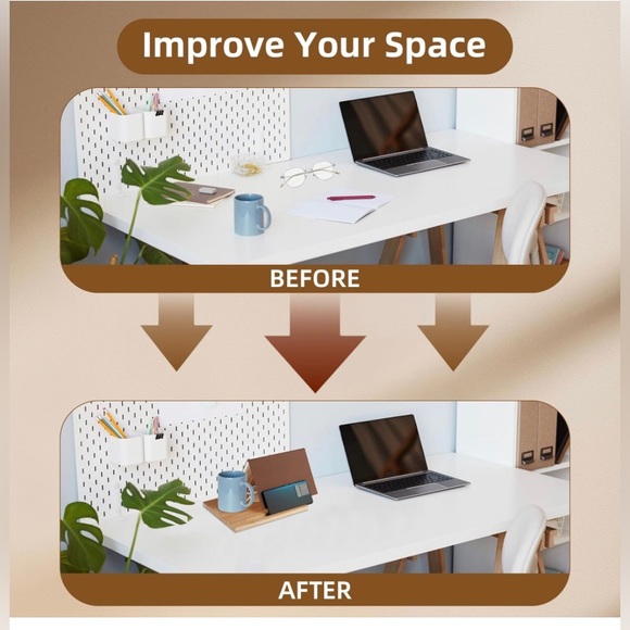 📚 ❤️Solid Oak Wooden Triangle Bookshelf Book Stand Holder, Wood Book Rest📚♥️ - Picture 3 of 10